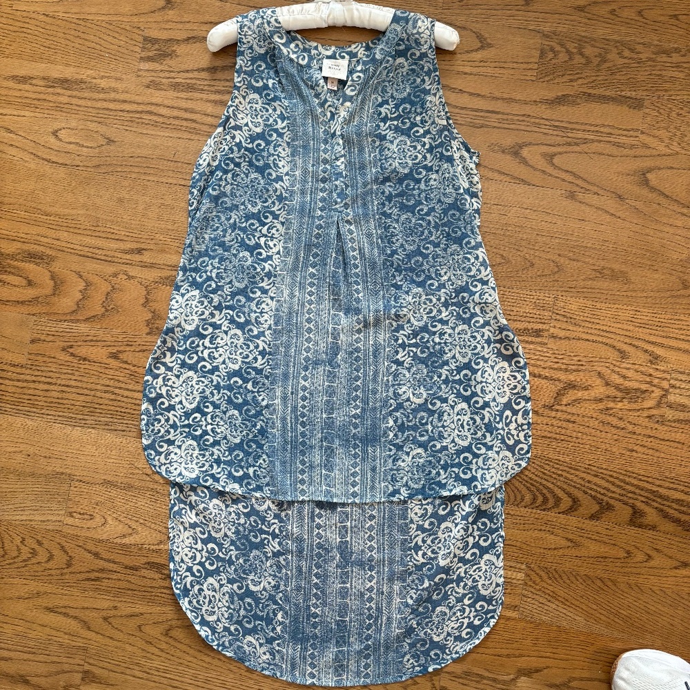 Knox Rose blue sheer top